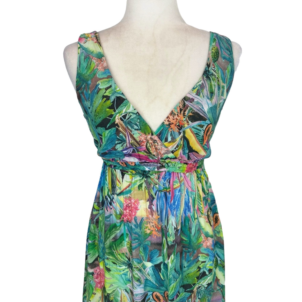 Oysho tropical maxi dress